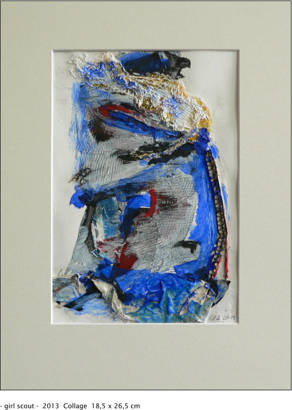- girl scout -  2013  Collage  18,5 x 26,5 cm